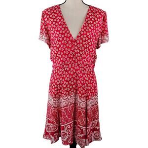 Lovers + Friends Cassidy Red Scarf Mini Dress | Women's Large